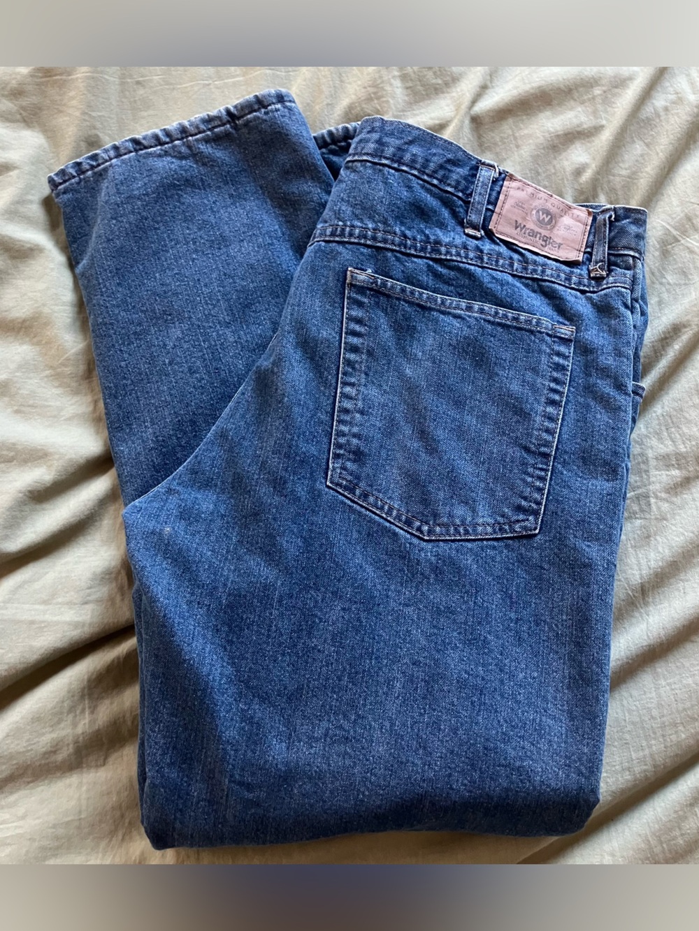 Wrangler | Vintage Fleece Lined Medium Wash Denim Jeans